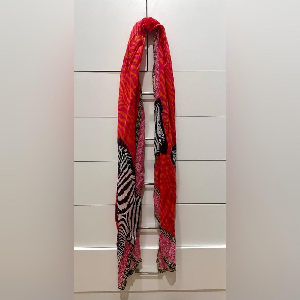 Jonathan Adler sheer zebra print scarf
